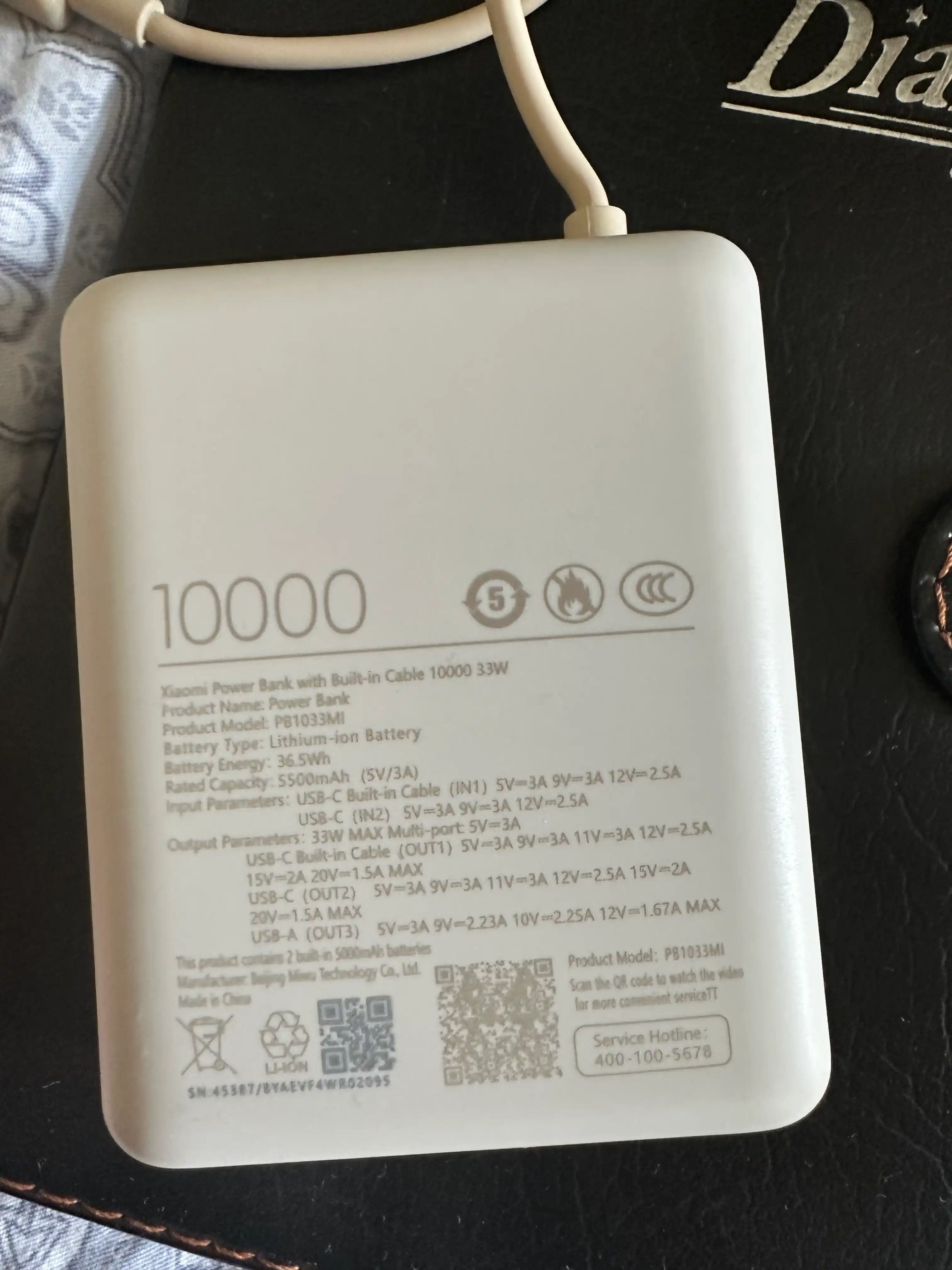 Xiaomi 22.5W и Mi 33W Power Bank 10000mAh-USB-A,USB-C,быстрая зарядка,внешний аккумулятор