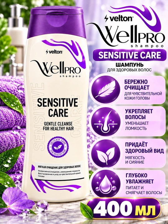 WellPRO shampunlar to‘plami, 400 ml - 