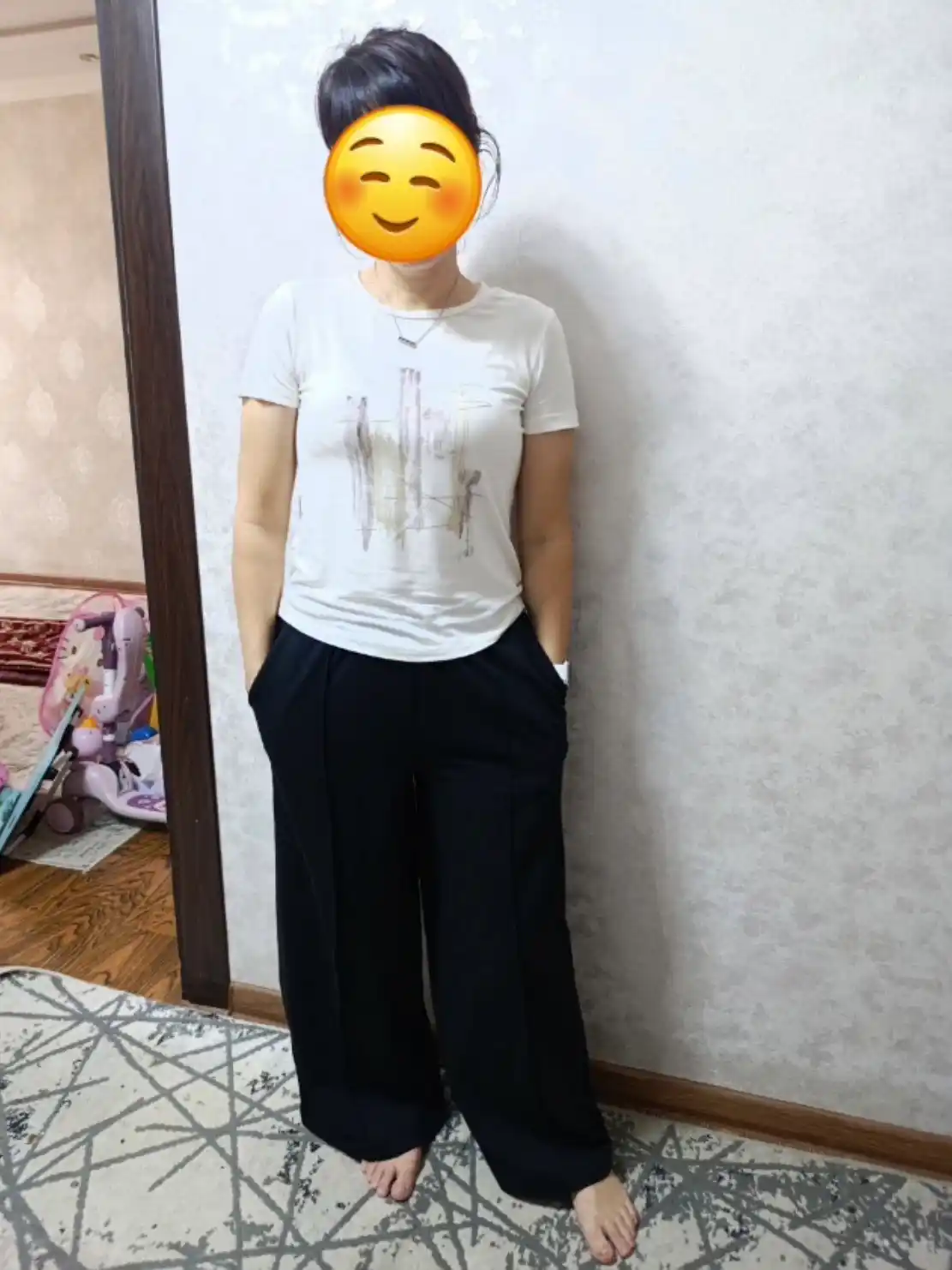Ayollar keng jogger shimi, paxtasidan tikilgan sport shimi, ORZU-TEXS