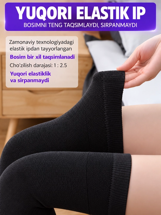 Tizza uchun issiq nakolennik, elastik isituvchi bandaj, uniseks