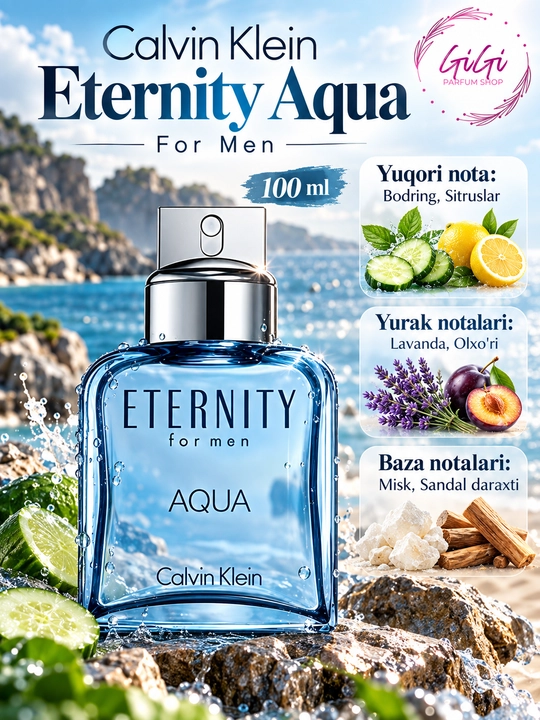 Calvin Klein Eternity Summer Daze, Eternity Aqua, Eternity Air erkaklar atirlari 100 ml - 