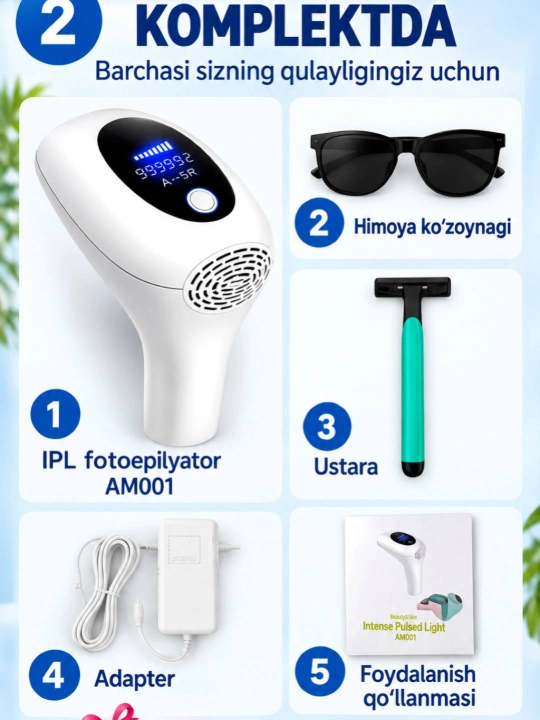Lazer apparati, epilyatsiya nabori, lazer