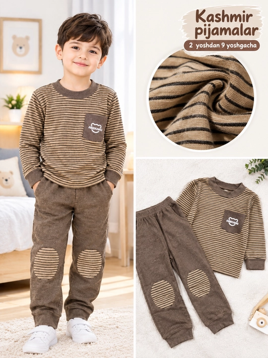 Bolalar uchun kashemir pijama, yumshoq - 