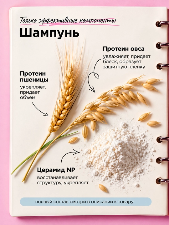 VOIS Набор шампунь для волос и бальзам, бессульфатный, 2000 мл