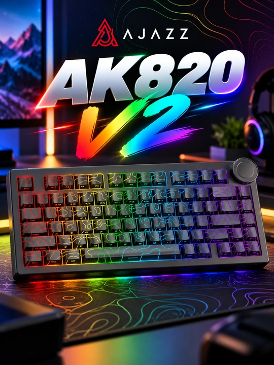 AJAZZ AK820 V2 Magnetic Switch — механическая игровая клавиатура