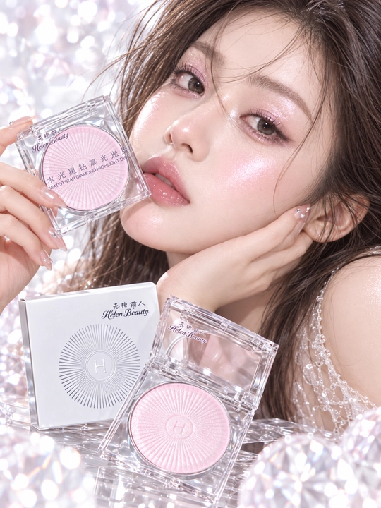 Хайлайтер для лица Helen Beauty, сияющий эффект, 5 г