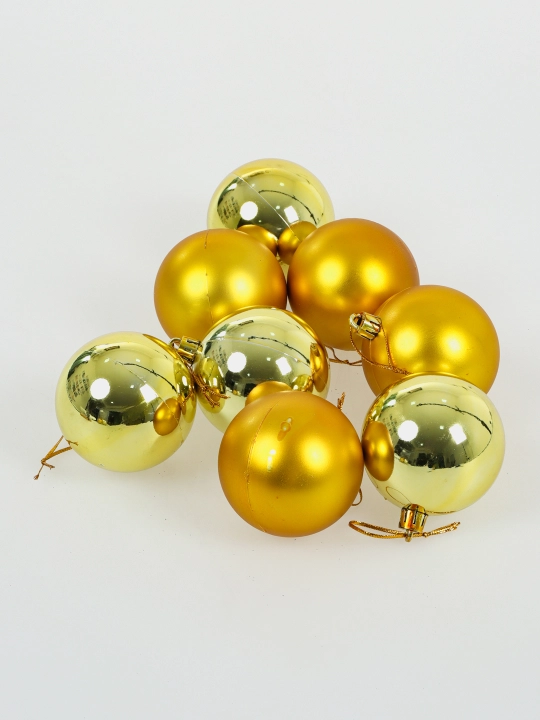 24 dona, 4 sm Yangi yil archa sharlari to‘plami