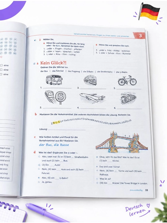 Netzwerk neu A1 – тетрадь немецкого языка, Übungsbuch и курс und Übungsbuch