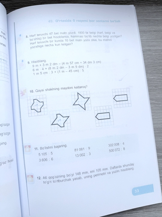 Matematika 3-sinf, 2-qism — I.V. Repyova. Novda Edutainment, 2023. O‘zbek tilida