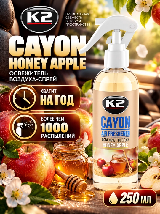 Havo spreyi, spreyi bir yil yoki 1000 dan ortiq muolajalar davom etadi K2 DEOCAR, 250 ml