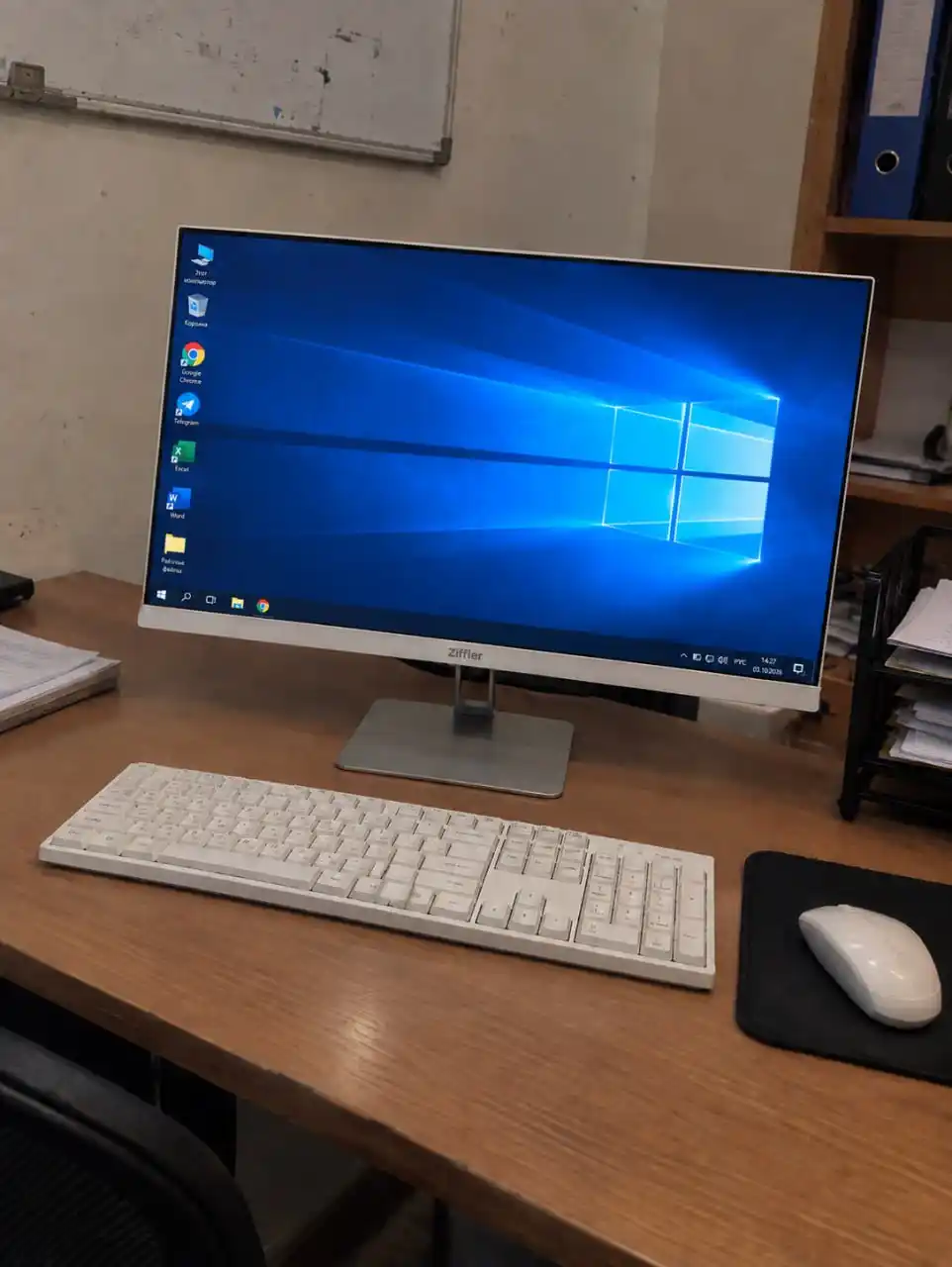 Моноблок/Компьютер ZIFFLER Vision X  WH61  Core i5-2400  16ГБ  SSD 512ГБ  WHITE