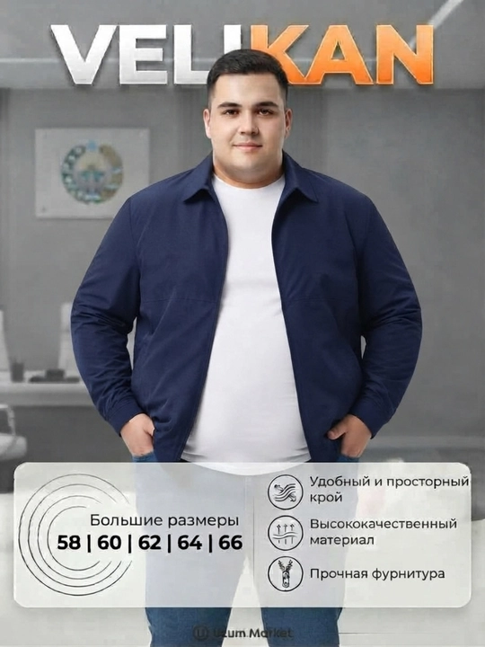 Легкая куртка для мужчин VELIKAN, сезонная ветровка и классический жакет