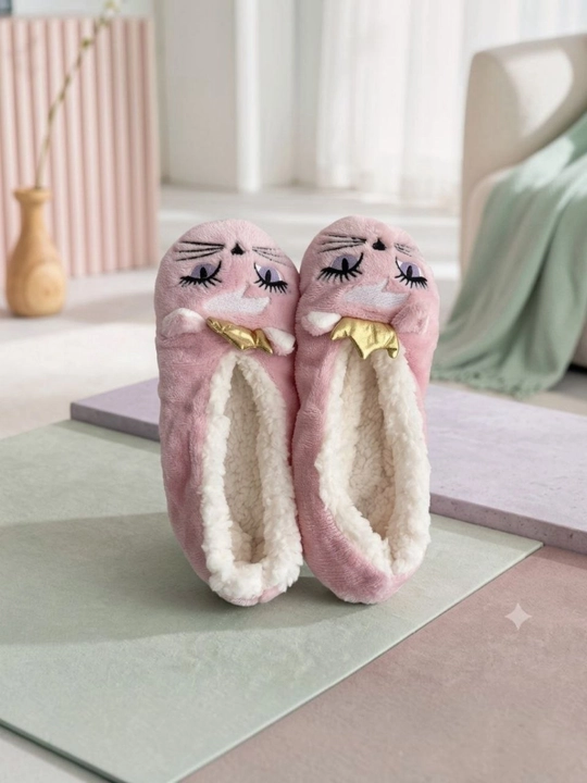 Issiq tapochka, yumshoq tapochka, qishki uy shippagi, ayollar uchun issiq shippak, quyonch - 
