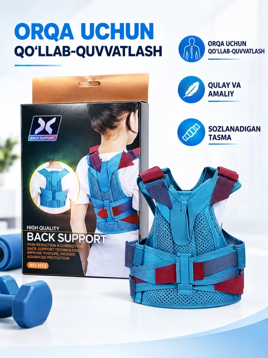 Orqa va belni qo‘llab-quvvatlash korseti – Kundalik foydalanish uchun - 
