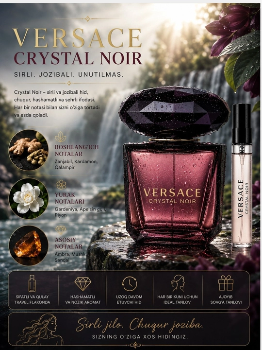 VERSACE CRYSTAL NOIR -parfyumlangan suvi - 