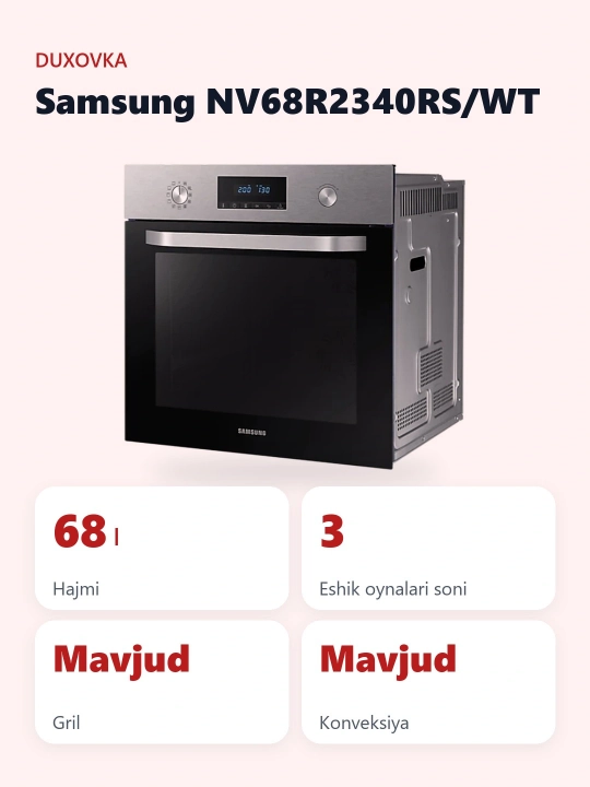 Duxovka Samsung NV68R2340RS/WT