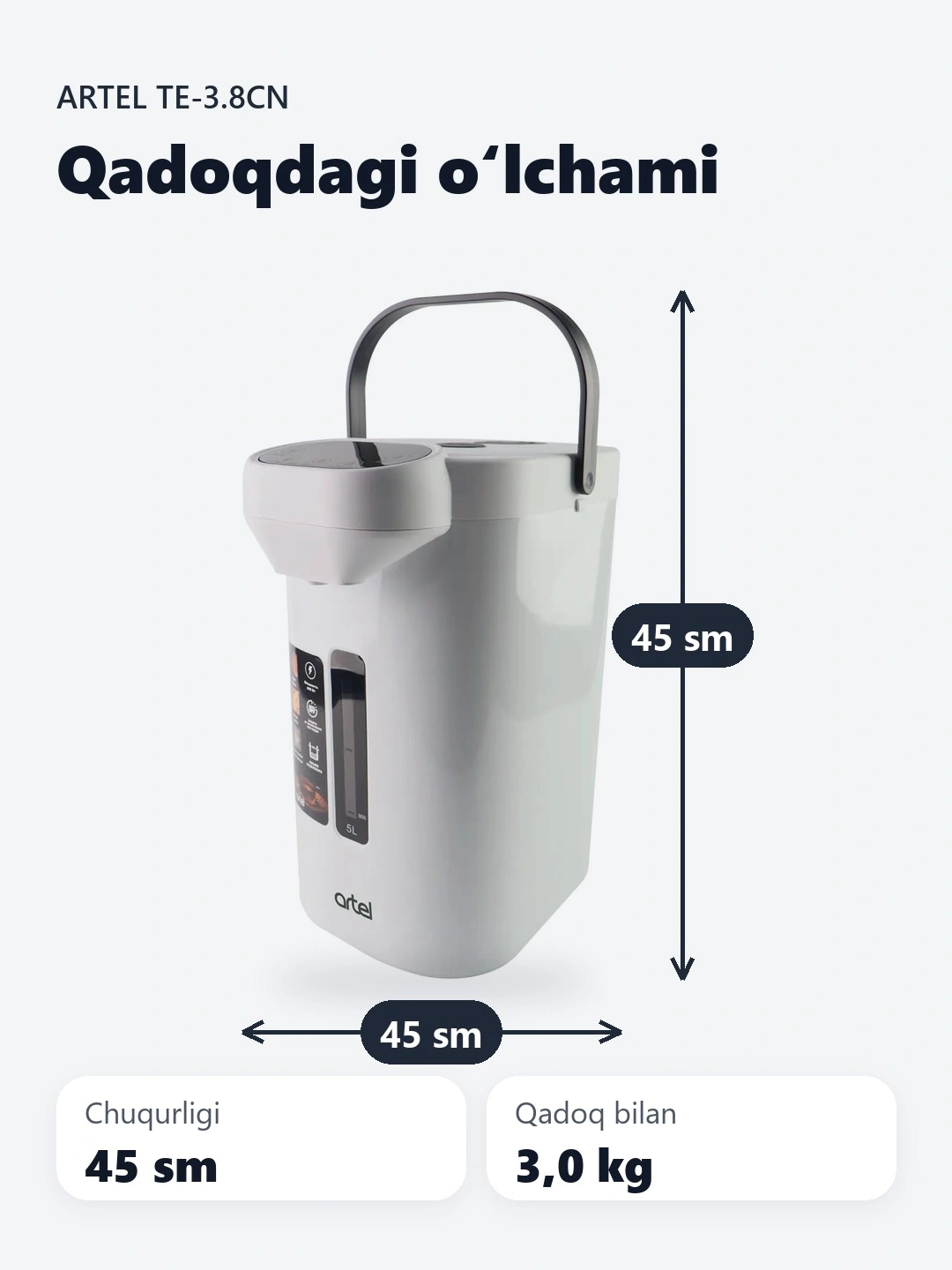 Termopot Artel TE-3.8CN - 