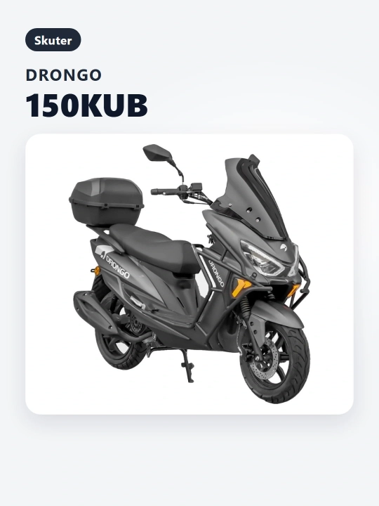 Drongo JCH benzinli skuteri, dvigatel hajmi 150 kub sm
