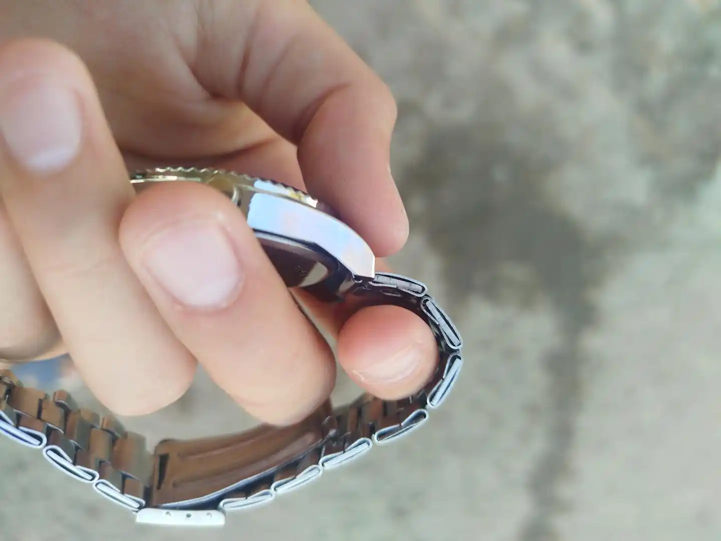 Erkaklar uchun Rolex metall bilaguzukli qo‘l soati, klassik dizayn