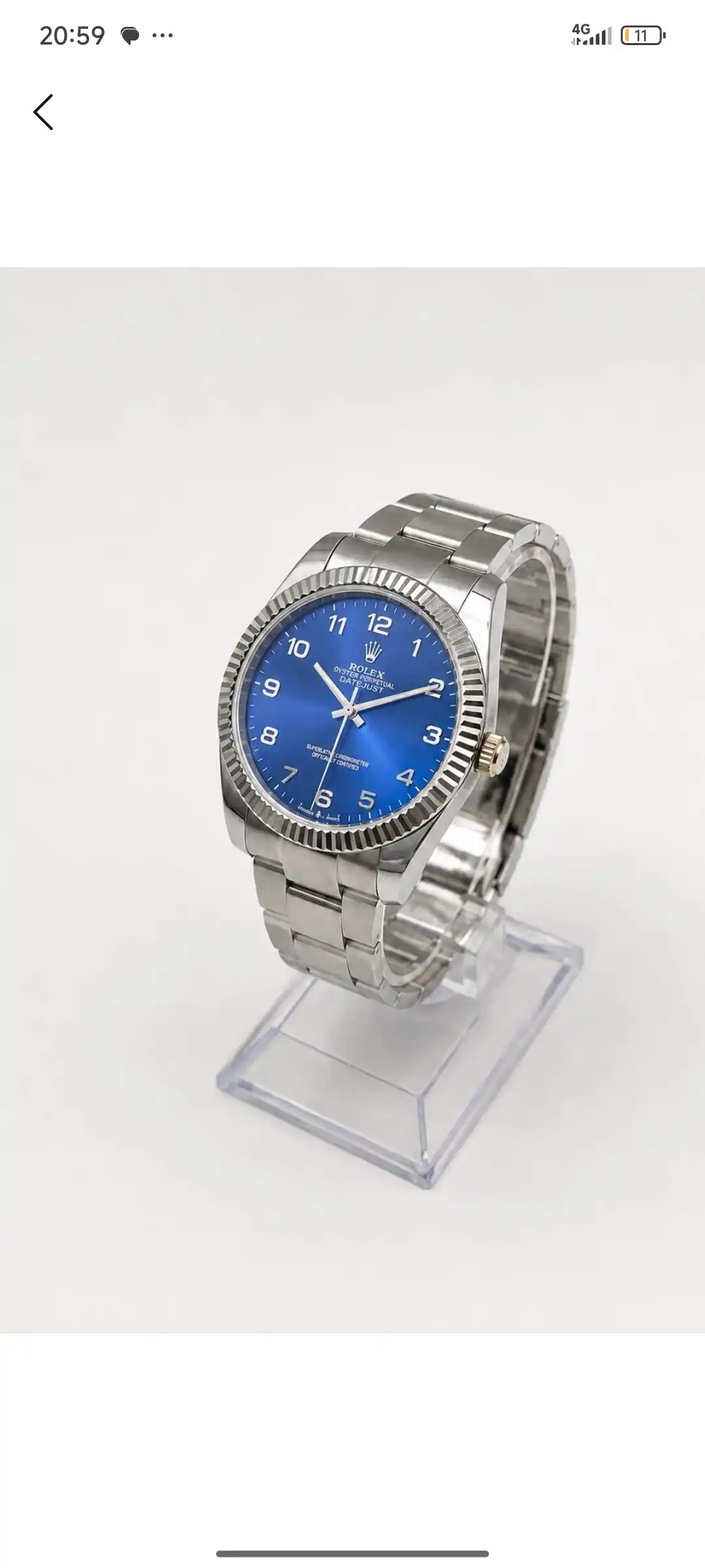 Erkaklar uchun Rolex metall bilaguzukli qo‘l soati, klassik dizayn