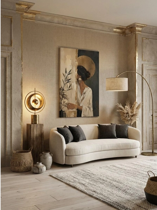 Xolst surat AURA DECOR Modern Art — zamonaviy devor bezagi