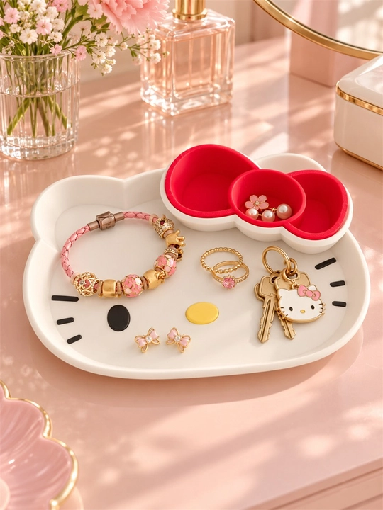 3D printing Hello Kitty patnisi yechiladigan bantli gazak meva taqinchoq kalitlar uchun