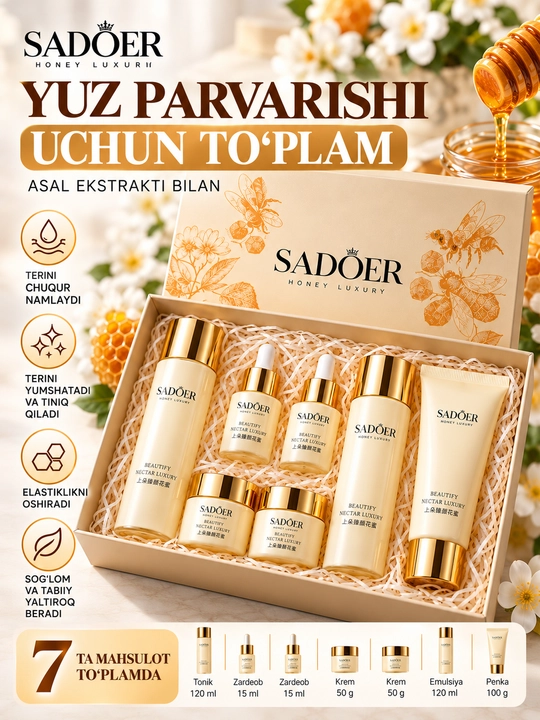 Yuz parvarishi uchun kosmetika to‘plami - 