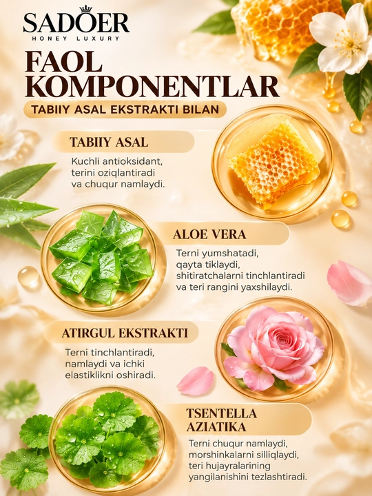 Yuz parvarishi uchun kosmetika to‘plami