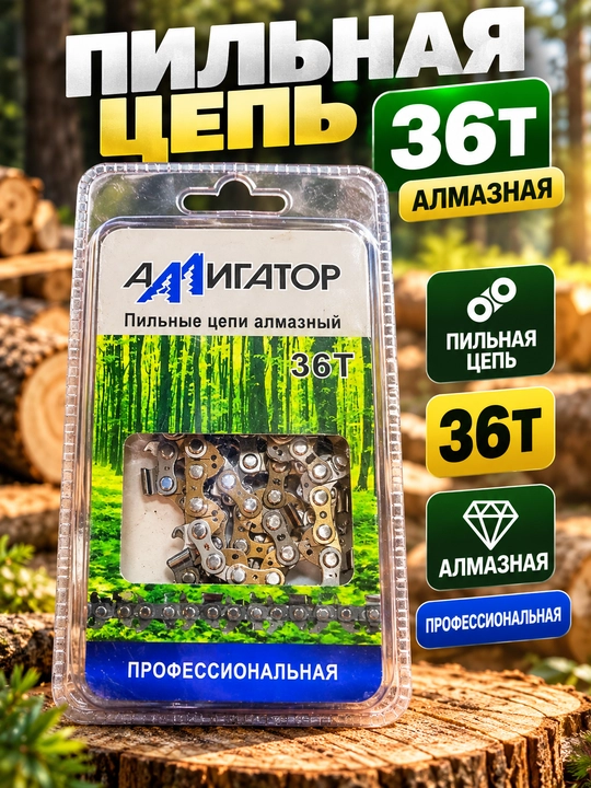 AMMIGATOR 36T arrali zanjiri, olmosli, professional - 