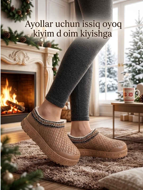 Ayollar mo‘ynali poyabzali, ayollar issiq poyabzali