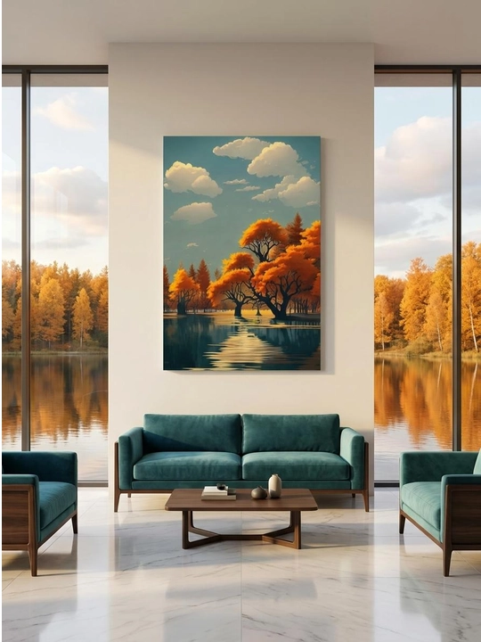 Xolst surat AURA DECOR Art Collection — abstrakt dizayn, uy va ofis uchun - 