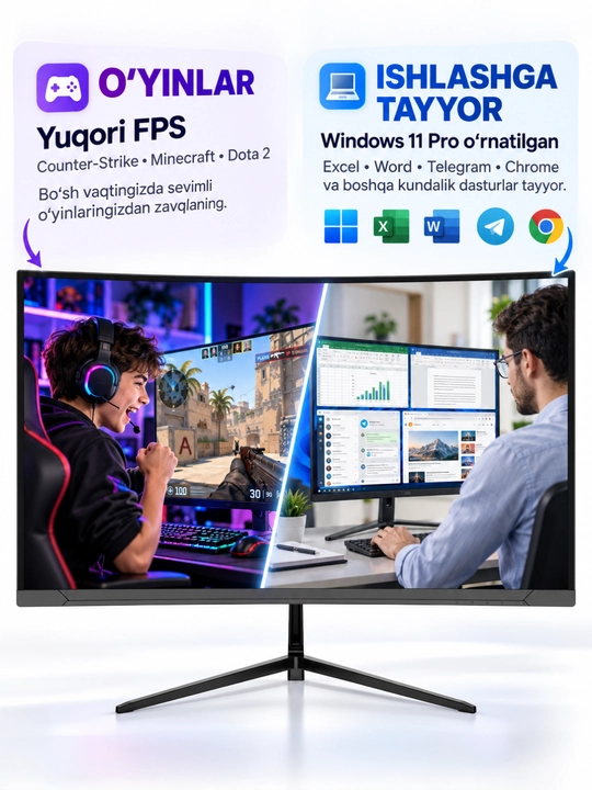 Современный готовый компьютер с CPU I3 / I5 / I7, DDR3 16GB для игр и офиса