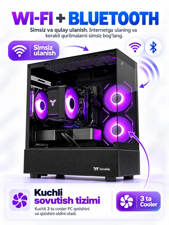 Современный готовый компьютер с CPU I3 / I5 / I7, DDR3 16GB для игр и офиса