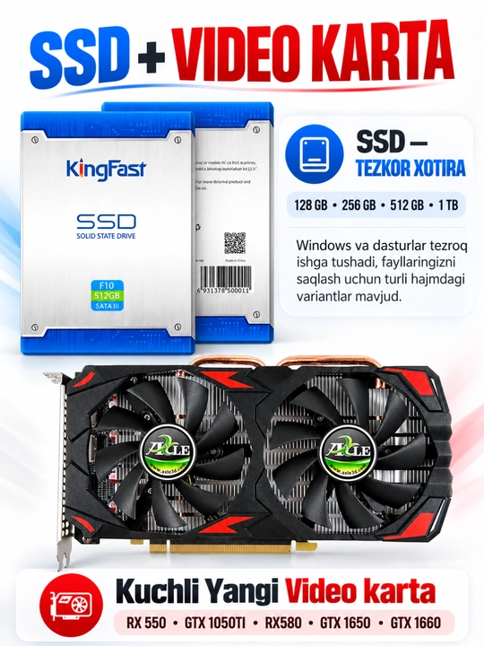 Современный готовый компьютер с CPU I3 / I5 / I7, DDR3 16GB для игр и офиса