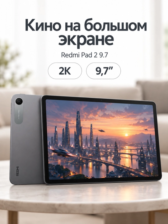 Planshet Redmi Pad 2 9.7, Graphite Gray, 4/128 GB