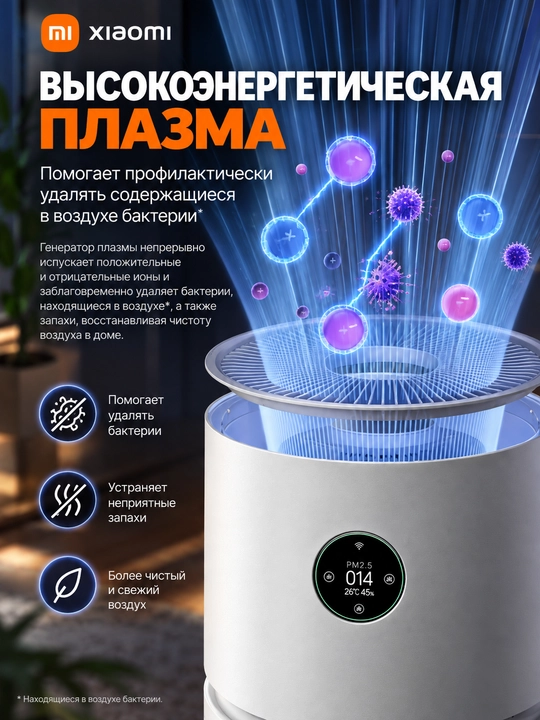 Очиститель воздуха Xiaomi Smart Air Purifier 4 Compact, 4 Pro 4 Lite