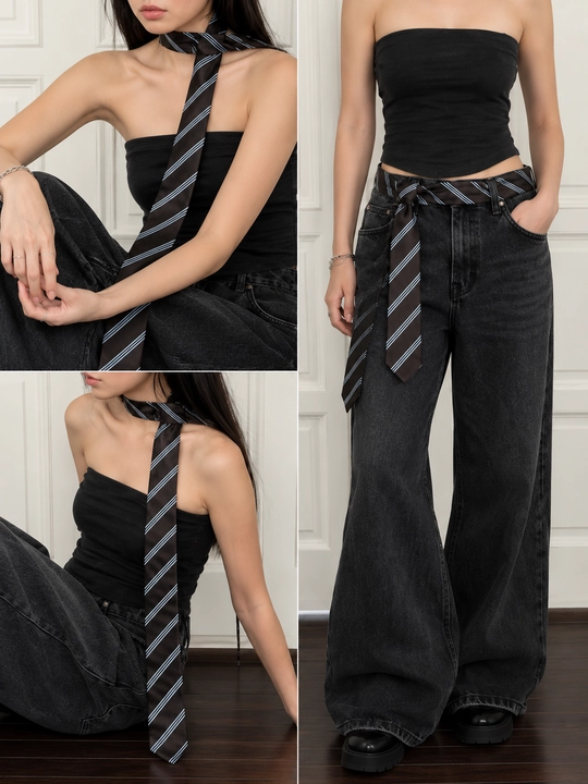 Erkaklar va ayollar uchun unisex klassik galstuk, 135 sm, maktab va ofis uchun - 