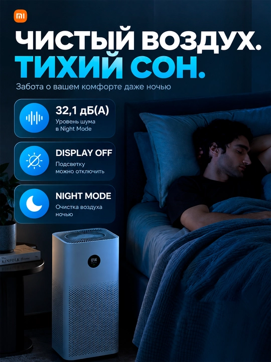 Очиститель воздуха Xiaomi Smart Air Purifier 4 Compact, 4 Pro 4 Lite