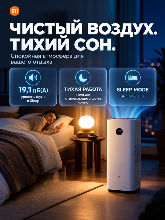 Очиститель воздуха Xiaomi Smart Air Purifier 4 Compact, 4 Pro 4 Lite