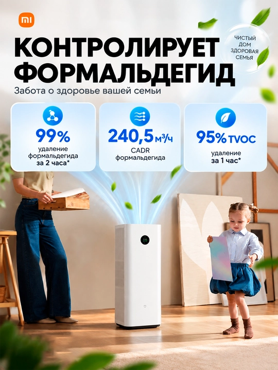 Очиститель воздуха Xiaomi Smart Air Purifier 4 Compact, 4 Pro 4 Lite