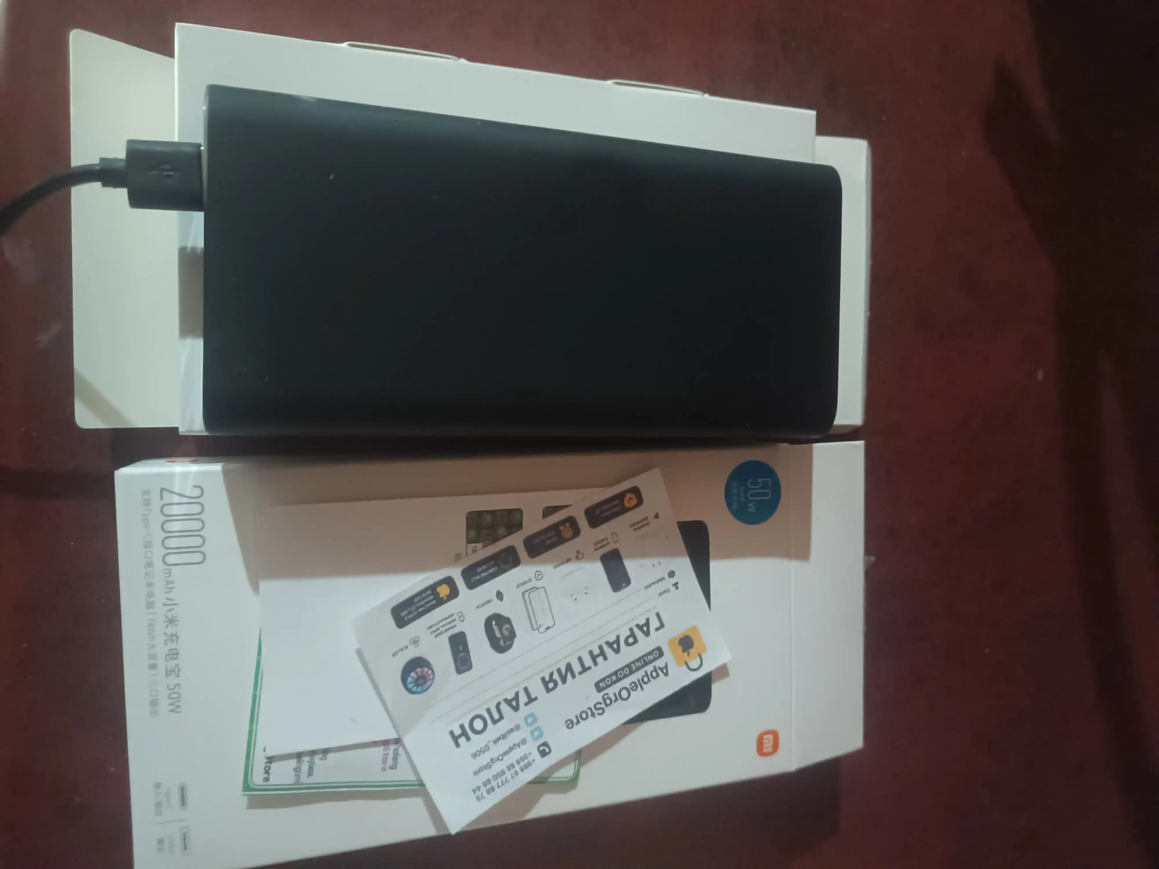 Power bank 2000mAh 20w-50w Mi power bank tez quvvatlovchi iphone va Andiroidlar uchun