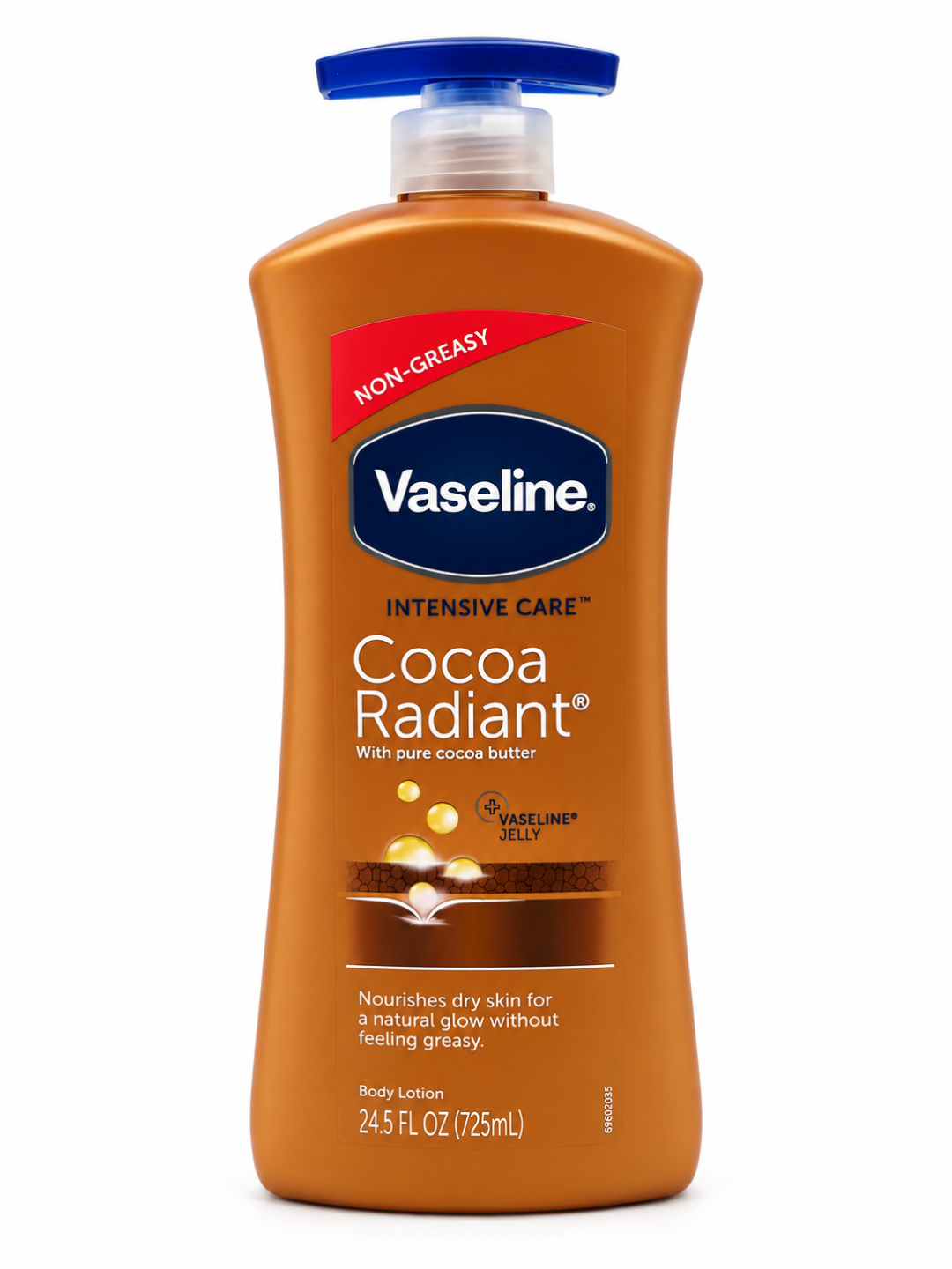 Vaseline Intensive Care Cocoa Radiant — kakao yog‘li namlantiruvchi tana losyoni, 725 ml - 