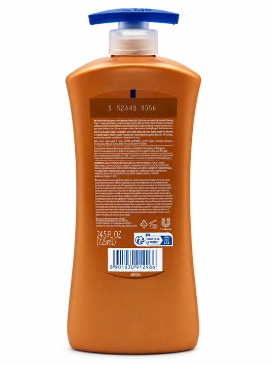 Vaseline Intensive Care Cocoa Radiant — kakao yog‘li namlantiruvchi tana losyoni, 725 ml