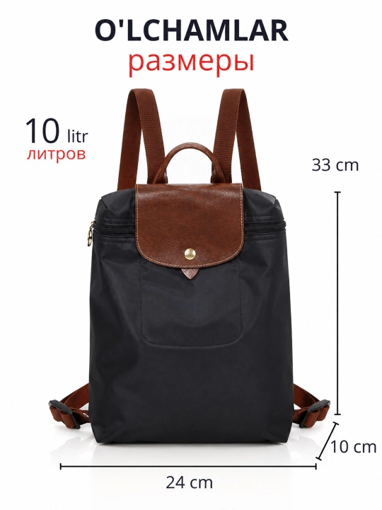 Longchamp uslubidagi ayollar ryukzagi