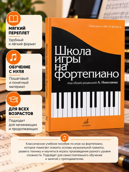 Shkola igry na fortepiano, A. Nikolayev tahriri ostida - 