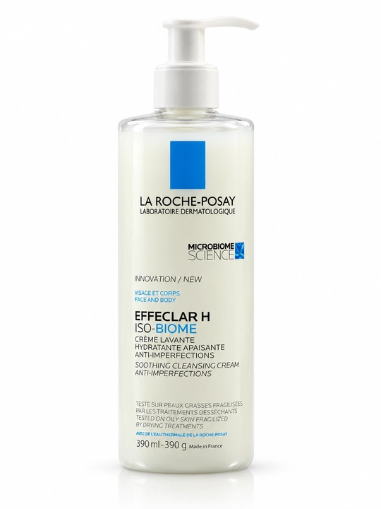 Effaclar H Iso-Biome 390 ml — yuz va tana uchun yumshoq tozalovchi krem - 
