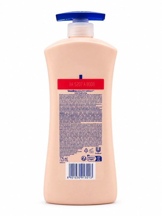 Vaseline Healthy Bright Daily Brightening tana uchun namlantiruvchi loson 725 ml