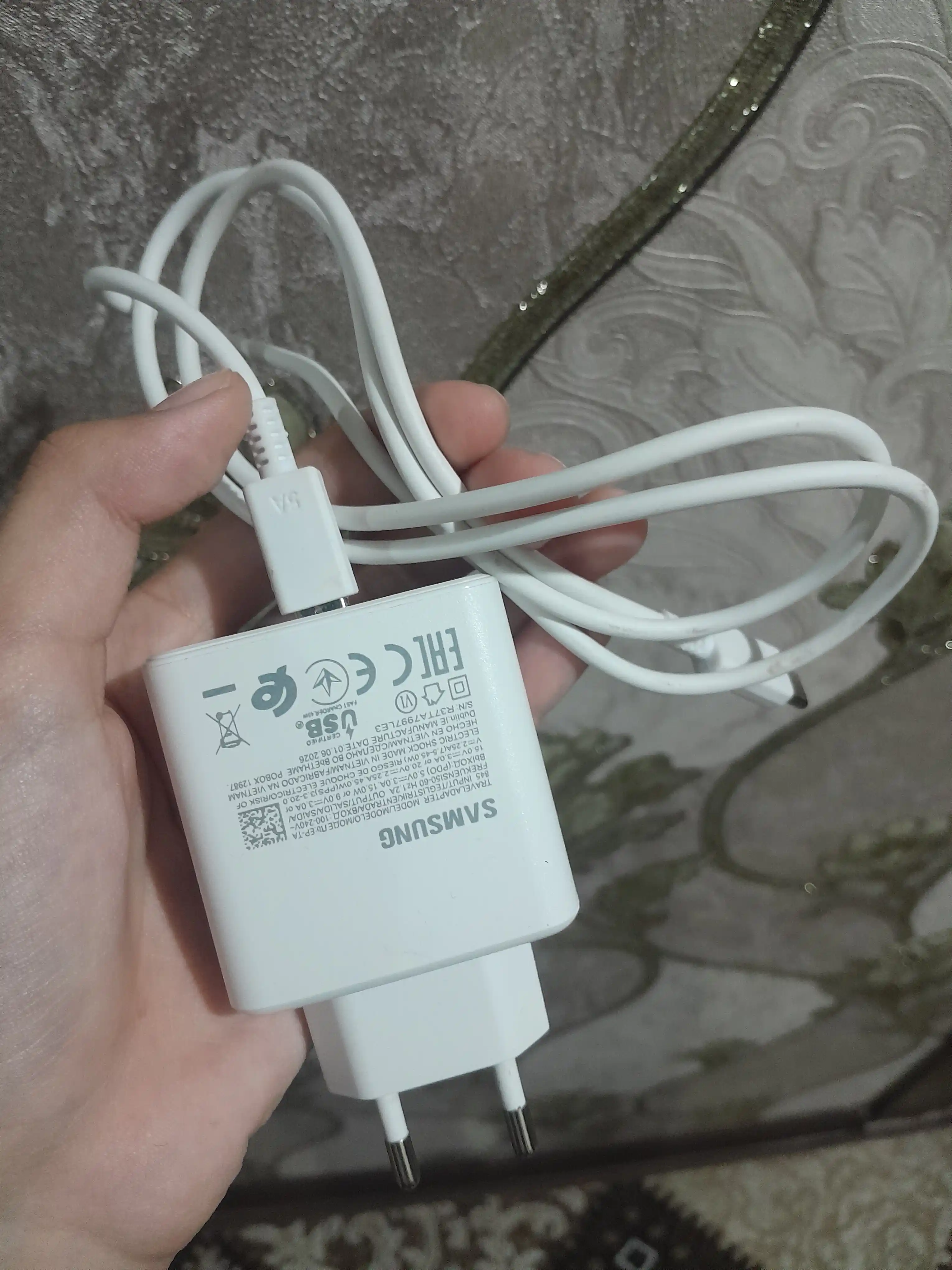 45W Zaryadlovchi Samsung Adapter (PD) + Type-C Kabel