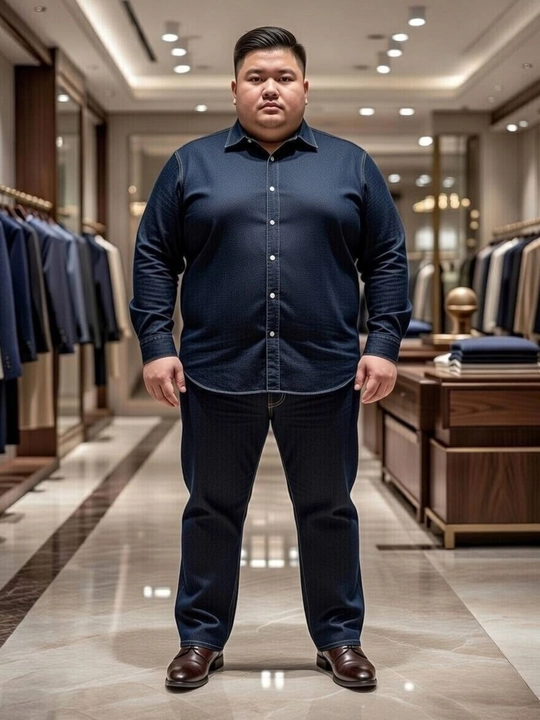 Katta o‘lchamdagi erkaklar jinsi shimlari - Regular Fit, 38-46-o‘lchamlar