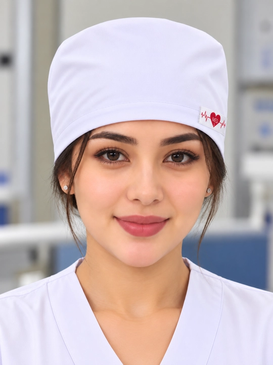 Tibbiy qalpoqcha, hamshira qalpoqchasi, shifokor bosh kiyimi, oq medik qalpoqcha, formalar - 